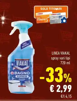 Conad Linea VIAKAL spray offerta