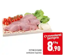 Conad Fettine di suino offerta