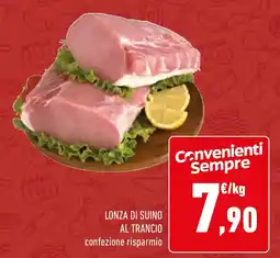 Conad Lonza di suino al trancio offerta