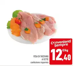 Conad Fesa di tacchino a fette offerta