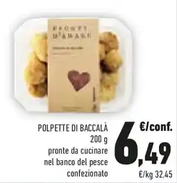 Conad Polpette di baccalà offerta