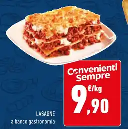 Conad Lasagne a banco gastronomia offerta