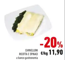 Conad Cannelloni ricotta e spinaci offerta