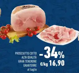 Conad Prosciutto cotto alta qualità gran tenerone GRANTERRE offerta