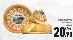 Conad Formaggio vezzena del trentino offerta