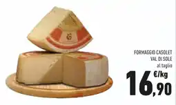 Conad Formaggio casolet val di sole offerta