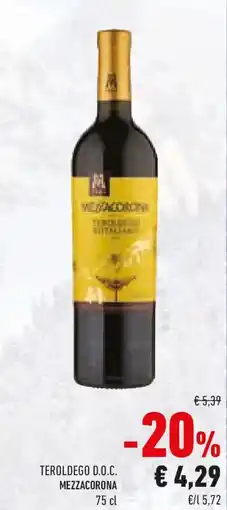 Conad Teroldego D.O.C. MEZZACORONA offerta