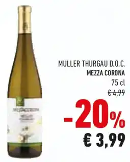 Conad Muller thurgau D.O.C. MEZZA CORONA offerta