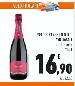Conad Metodo classico D.O.C. AVIO SARNIS offerta