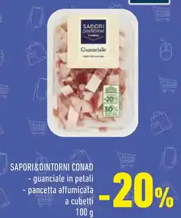 Conad SAPORI&DINTORNI CONAD - guanciale in petali pancetta affumicata a cubetti offerta