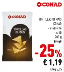 Conad Tortillas di mais CONAD offerta