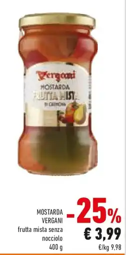 Conad MOSTARDA VERGANI frutta mista senza nocciolo offerta