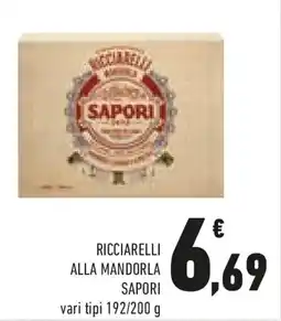 Conad Ricciarelli alla mandorla SAPORI offerta