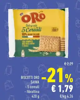 Conad Biscotti oro SAIWA offerta