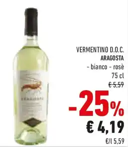 Conad Vermentino d.o.c. ARAGOSTA offerta