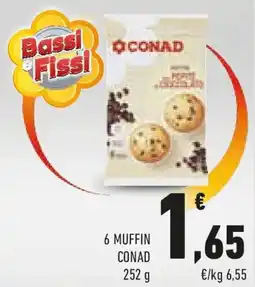 Conad 6 muffin CONAD offerta