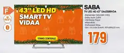 Extracoop SABA TV LED HD 43" SA43S89VDA offerta