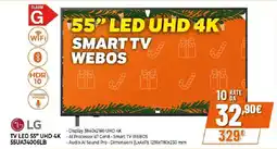 Extracoop LG TV LED 55" UHD 4K 55UA74006LB offerta