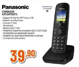 Extracoop Panasonic CORDLESS KXTGH710JTS offerta