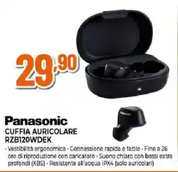 Extracoop Panasonic CUFFIA AURICOLARE RZB120WDEK offerta