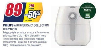 Trony Philips Airfryer Daily Collection HD9216/80 offerta