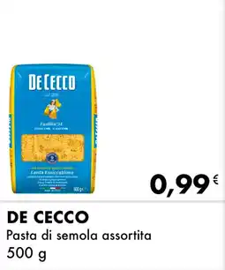 Iper Tosano DE CECCO Pasta di semola offerta