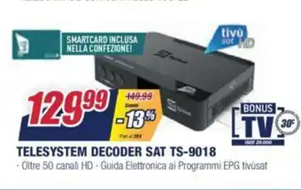 Telesystem Decoder Sat TS-9018