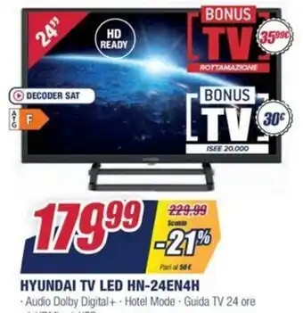 Trony Hyundai TV LED HN-24EN4H offerta