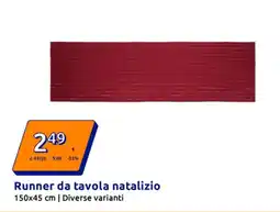 Action Runner da tavola natalizio offerta