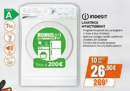 Ipercoop Indesit LAVATRICE MTWC71296WIT offerta