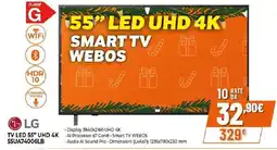 Ipercoop LG TV LED 55" UHD 4K 55UA74006LB offerta