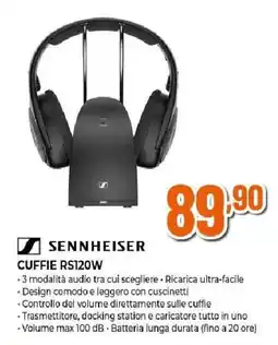 Ipercoop SENNHEISER CUFFIE RS120W offerta