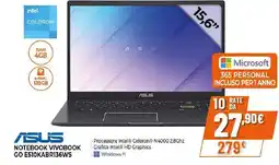 Ipercoop ASUS NOTEBOOK VIVOBOOK GO E510KABR136WS offerta
