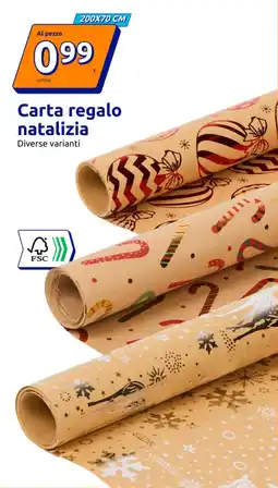 Action Carta regalo natalizia offerta