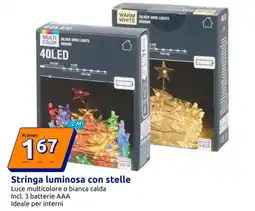 Action Stringa luminosa con stelle offerta