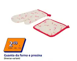 Action Guanto da forno e presina offerta