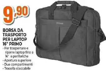 Trust Borsa da trasporto per laptop 16" primo