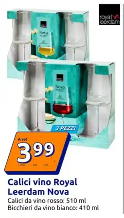 Action Calici vino Royal Leerdam Nova offerta