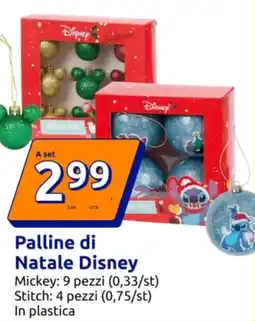 Action Palline di Natale Disney offerta