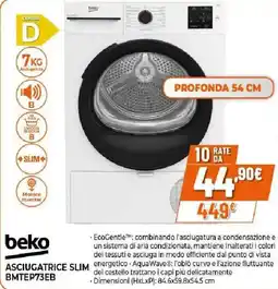 Ipercoop beko ASCIUGATRICE SLIM BMTEP73EB offerta