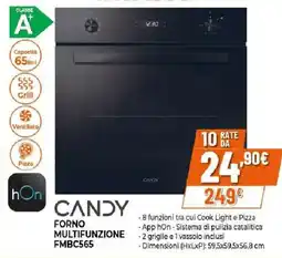 Ipercoop CANDY FORNO MULTIFUNZIONE FMBC565 offerta