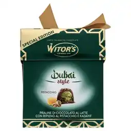 Ipercoop CUBOTTO CON PRALINE DI CIOCCOLATO DUBAI WITOR’S offerta