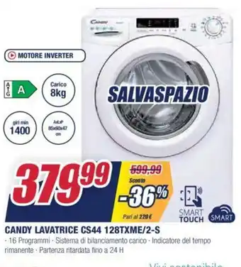 Trony Candy Lavatrice CS44 128TXME/2-S offerta