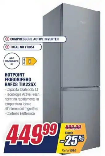 Trony Hotpoint Frigorifero HAFC8 TIA22SX offerta