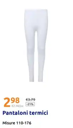 Action Pantaloni termici offerta