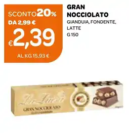 Ekom Gran nocciolato gianduia, fondente, latte offerta