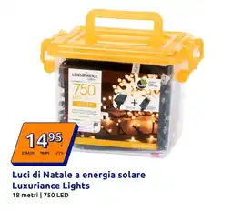 Action Luci di Natale a energia solare Luxuriance Lights offerta