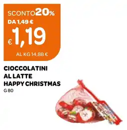 Ekom Cioccolatini al latte happy christmas offerta