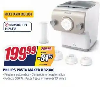 Trony Philips Pasta Maker HR2380 offerta