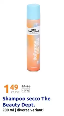 Action Shampoo secco The Beauty Dept. offerta